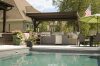 Poolside timber frame pavilion